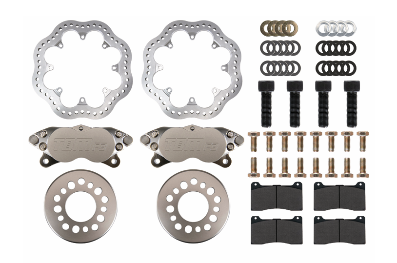 Sportsman HD (Small Ford Housing Ends) F3 4 piston Drag Brake Kit - Motion Raceworks