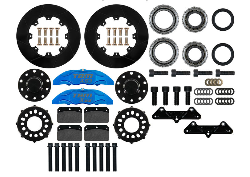 1971-72 Chevrolet C10 Square Body XS3 Front Street Brake Kit (CPP/Ridetech Spindle) - Motion Raceworks