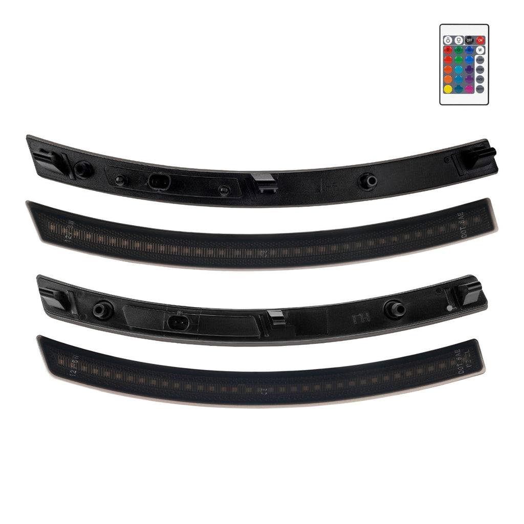 CORVETTE 14-19 FRONT/REAR RGB DYNAMIC LED SIDE MARKERS w/ REMOTE