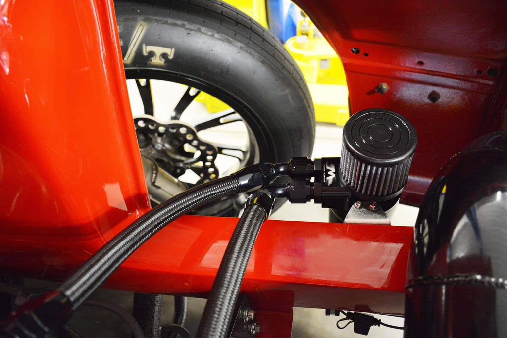 Top Loader Billet Oil Catch Can (Dual 10AN Port) 32-100-Motion Raceworks-Motion Raceworks