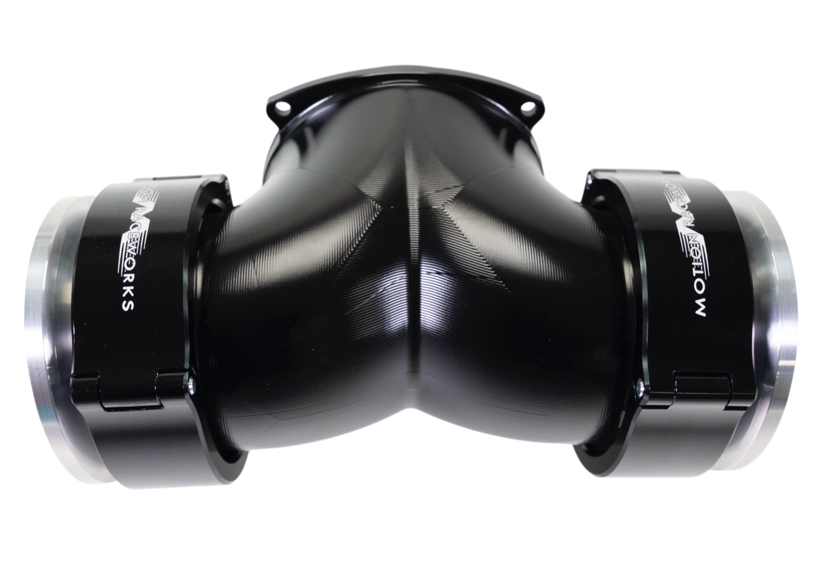 Attachment Only: 102mm Billet Dual 'T' 180° w/ 3.5" Quick Seal - BLACK (10-14014BLK)