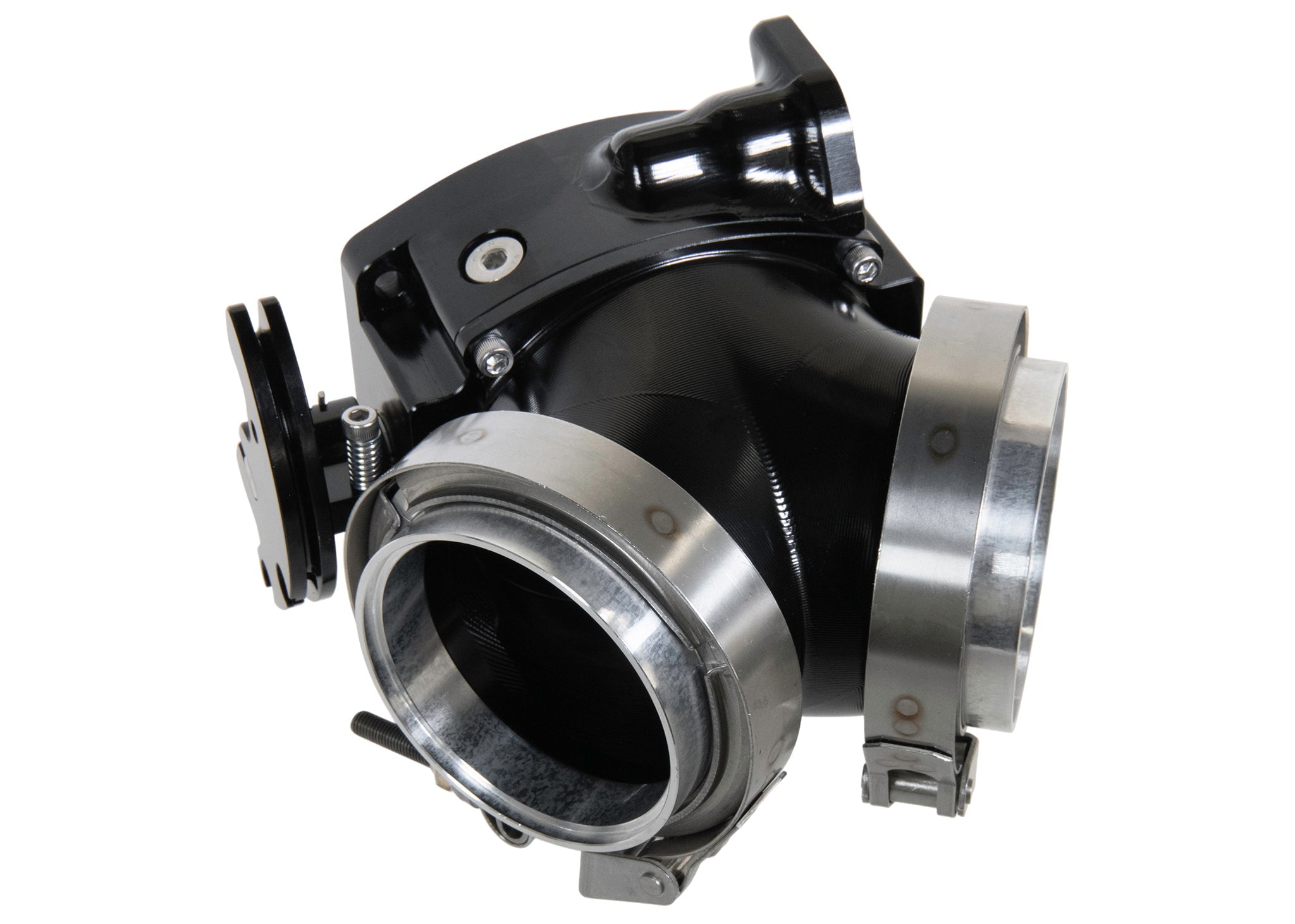 ICON 102/105mm Cable Drive Throttle Body (Black) w/ Interchangeable Connection - Motion Raceworks