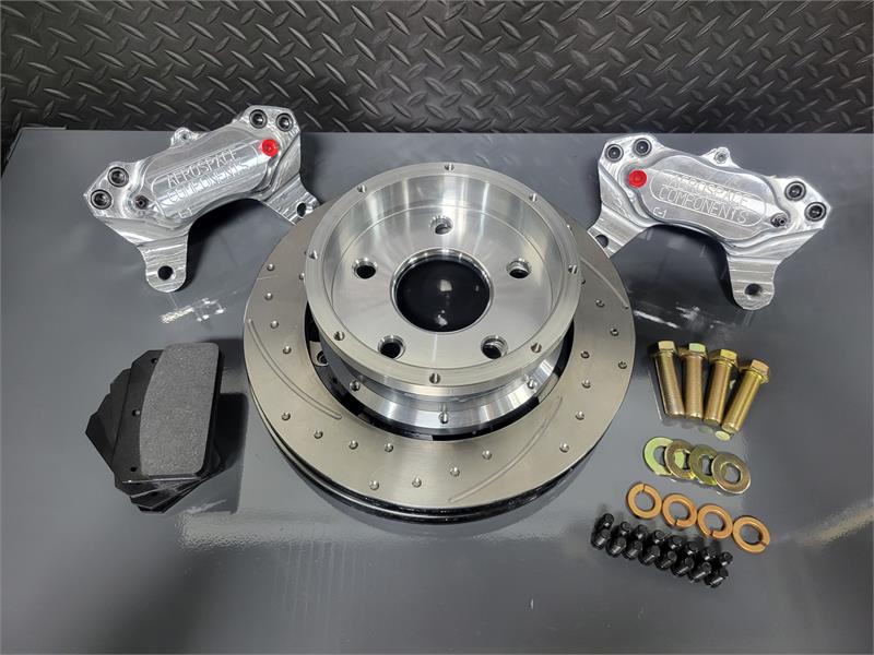 5th Gen 2010-15 Camaro Front Street Kit, Dimpled and Slotted Rotor