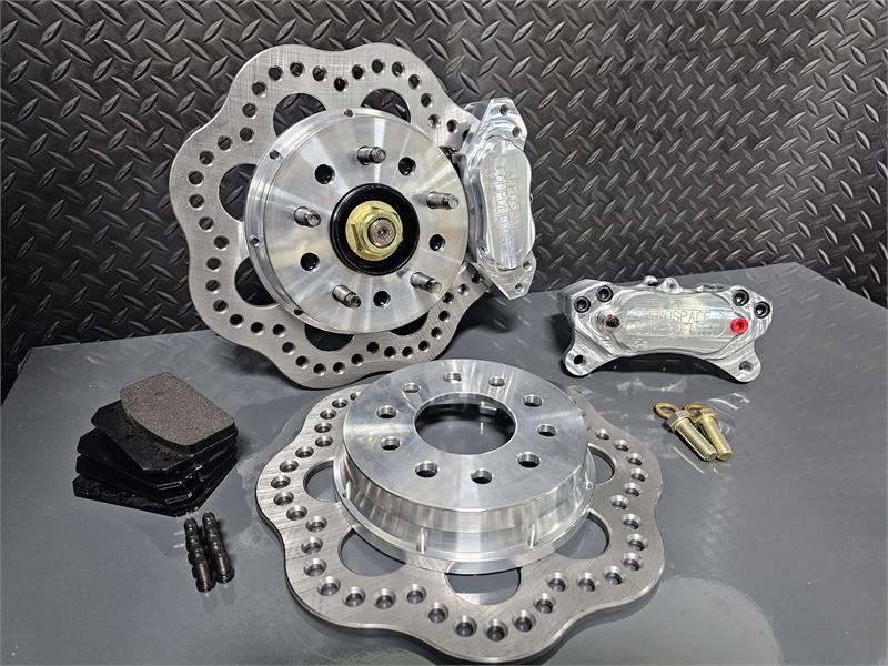 4 Piston Direct Bolt on Pro-Lite Front Drag Race Kit 05-14 Mustang