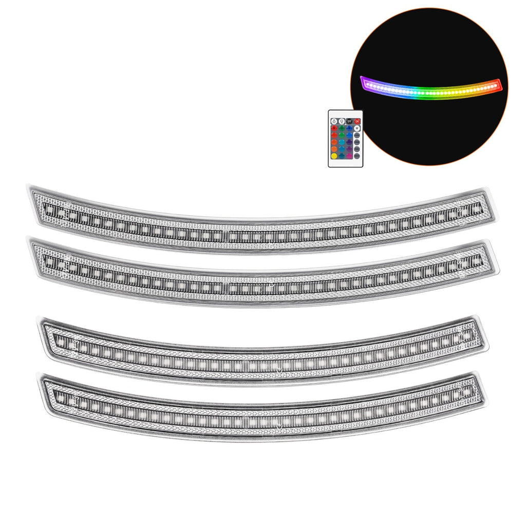 CORVETTE 14-19 FRONT/REAR RGB DYNAMIC LED SIDE MARKERS w/ REMOTE