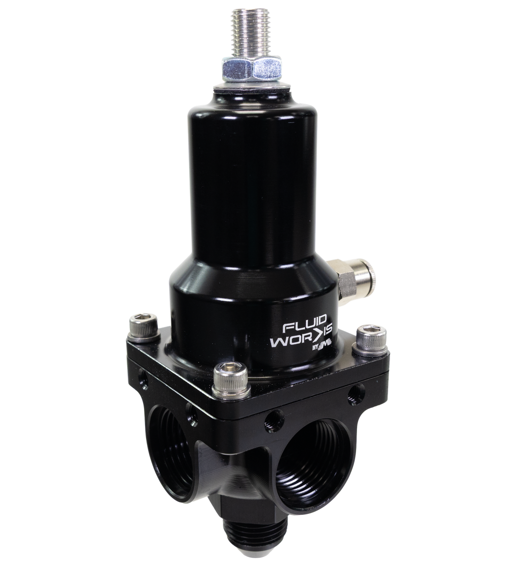 Fluidworks 7-20 GPM Fuel Pressure Regulator 90 Degree - Motion Raceworks