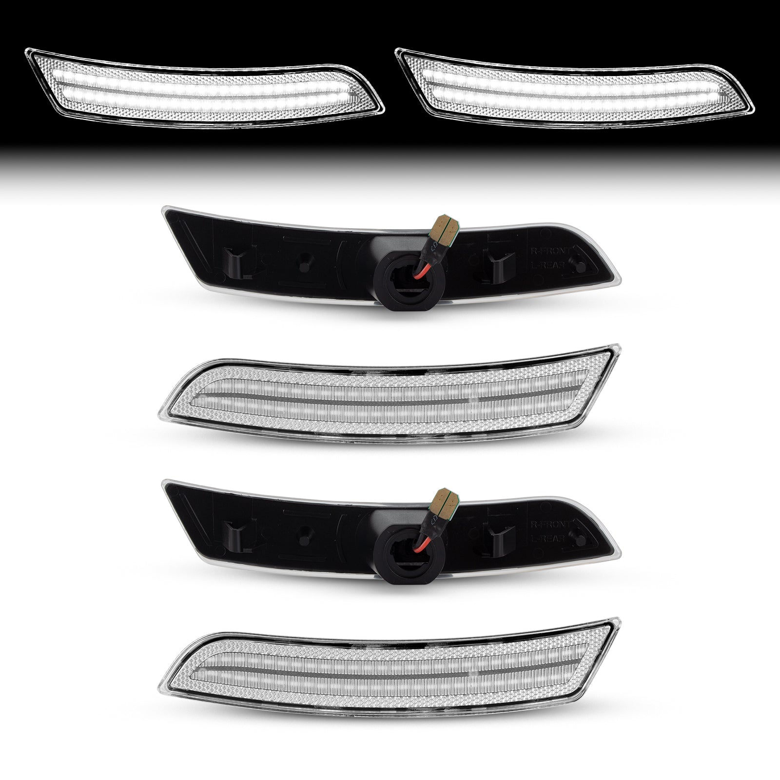 CAMARO 16-24 FRONT/REAR DYNAMIC CLEAR LED SIDE MARKERS