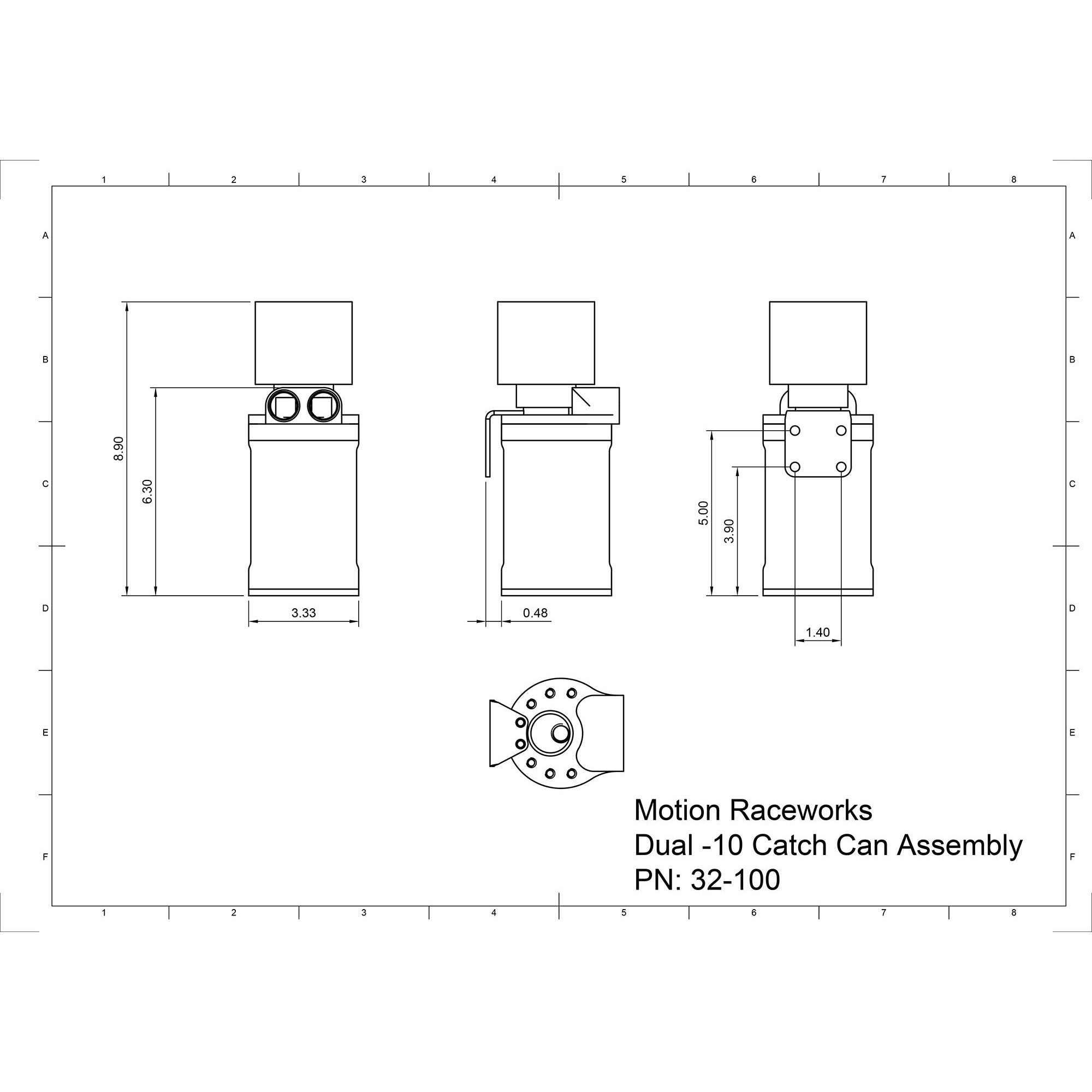 Gen V / Gen 5 LT1 Top Loader Catch Can Kit 32-100G5-Motion Raceworks-Motion Raceworks