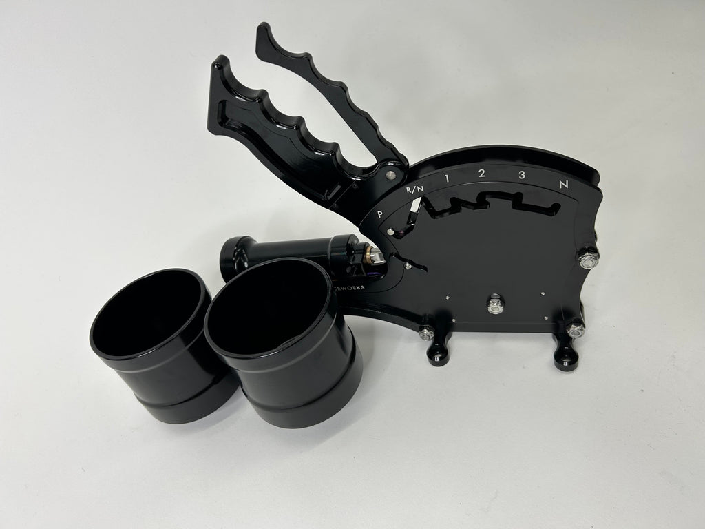 Operator Series Dual Billet Cup Holder Attachment for Rear Exit Cable Shifter-Motion Raceworks-Motion Raceworks