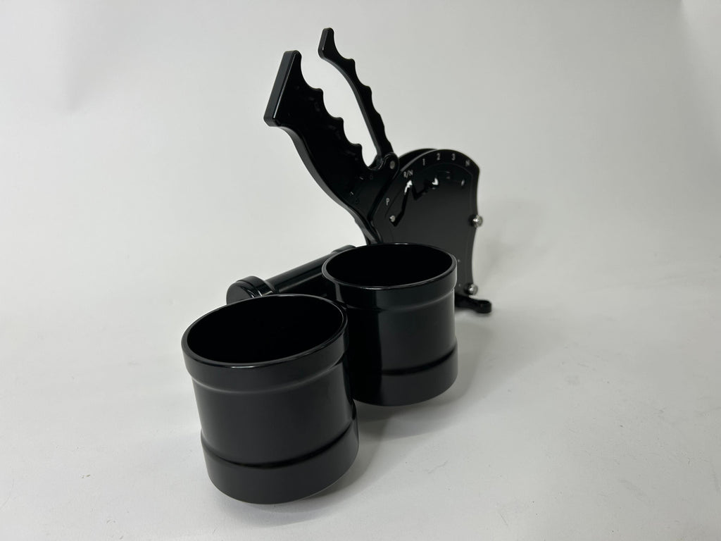 Operator Series Dual Billet Cup Holder Attachment for Rear Exit Cable Shifter-Motion Raceworks-Motion Raceworks