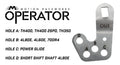 Operator Series New Bent Transmission Gear Selector Bracket 16-11044-Motion Raceworks-Motion Raceworks