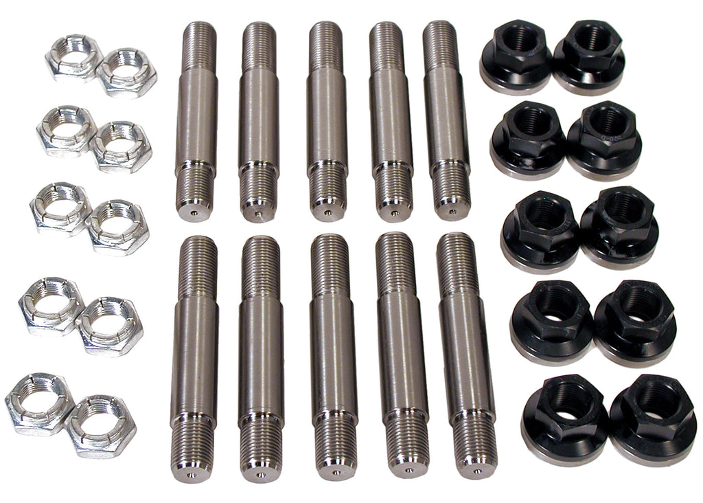 5/8" Titanium Drive Stud / Aluminum Lugnut Kit 2" shoulder length - Motion Raceworks