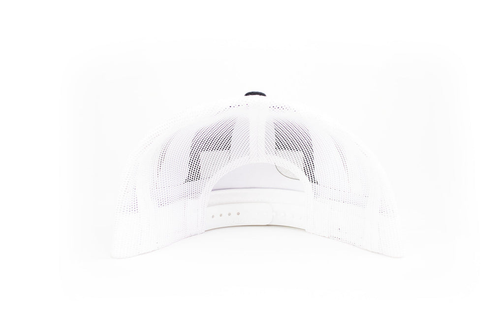 Motion Heritage Flat Bill Black w/ White Patch Snapback 95-135-Motion Raceworks-Motion Raceworks