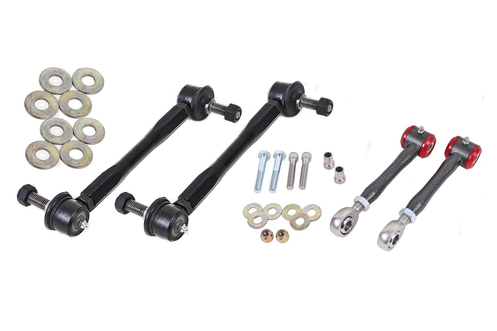 Sway Bar End Link Kit, Set of 4, Adjustable