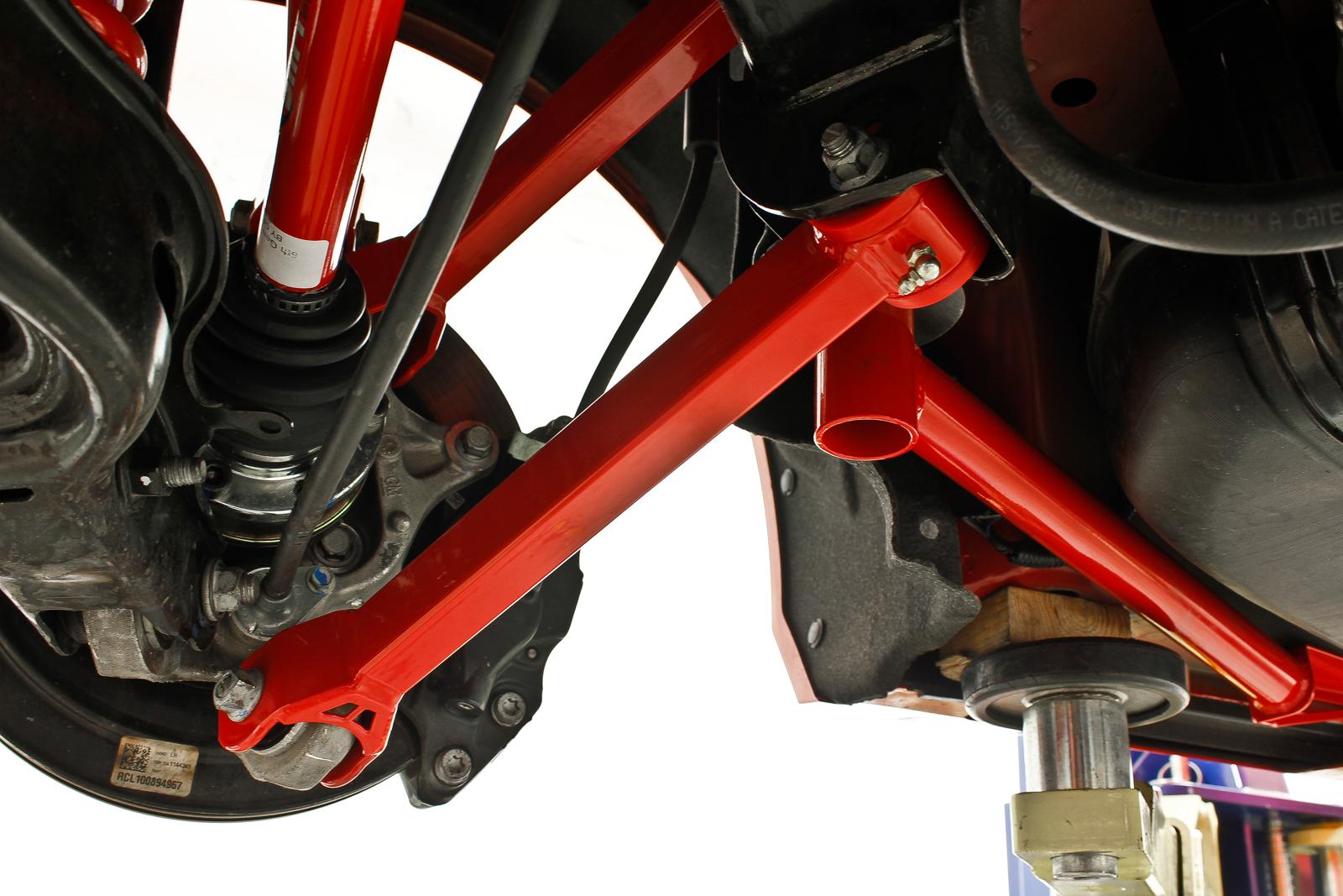 Lower trailing arms, non-adjustable, poly