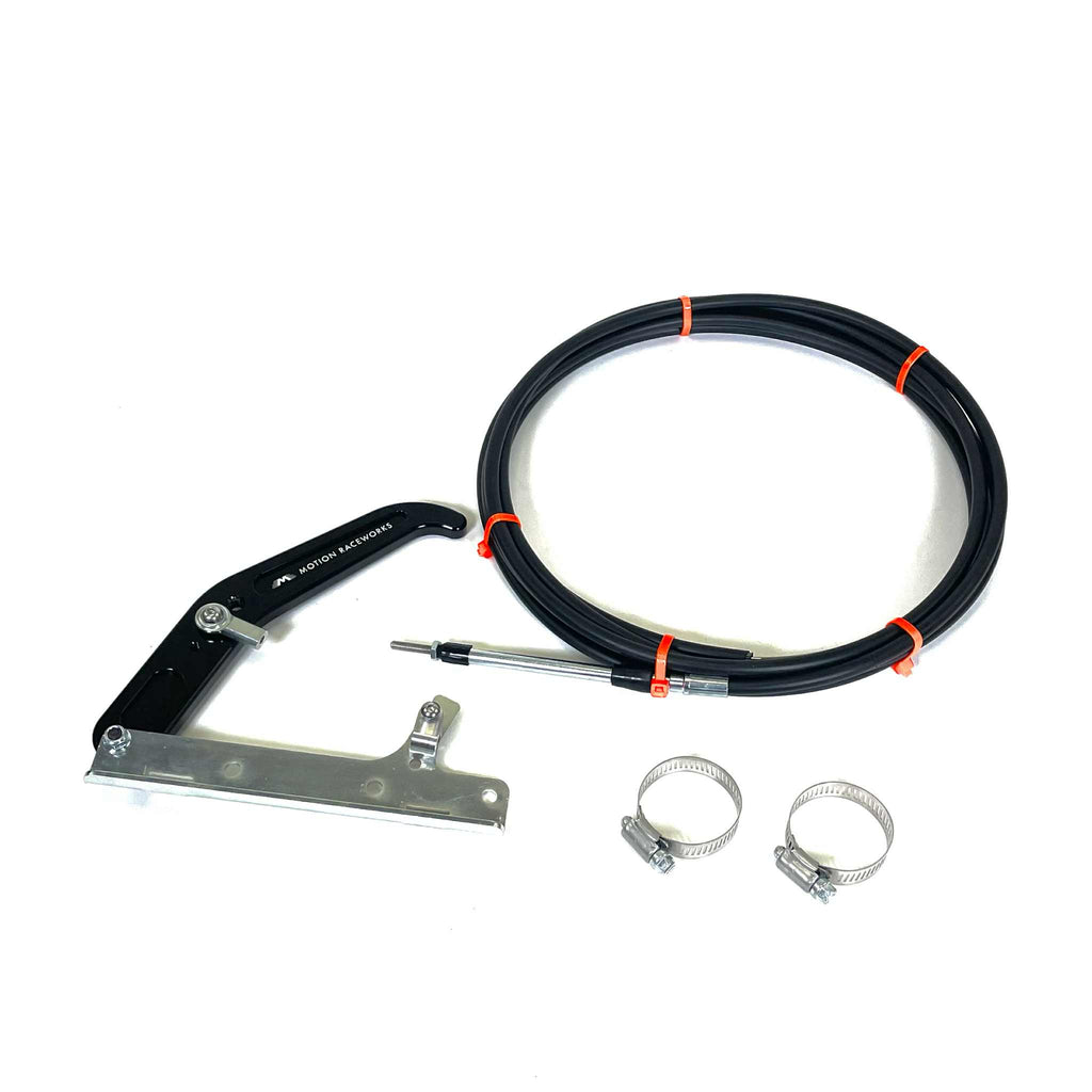 Motion Raceworks Black Billet Parachute Handle Release Lever & Cable Mount Kit 14-020BLK - Motion Raceworks
