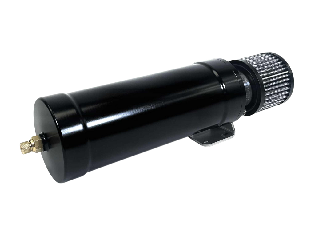 1 Qt XL Top Loader Billet Internally Baffled Oil Catch Can (Dual 10AN Port) - Motion Raceworks