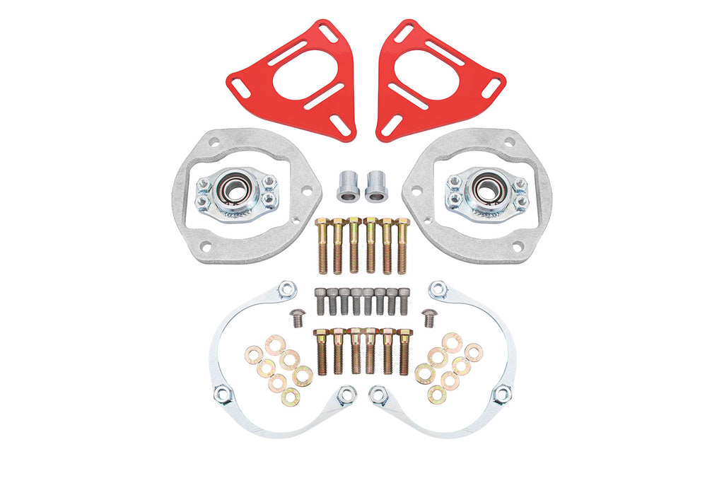 Caster camber plates, factory spring