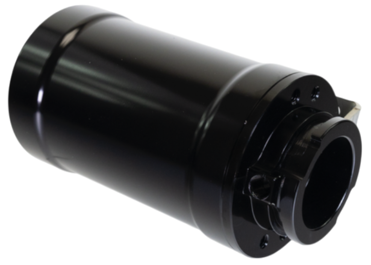 Coolant Expansion Tank / Remote Fill Billet Black Anodized w/ Mount - Motion Raceworks