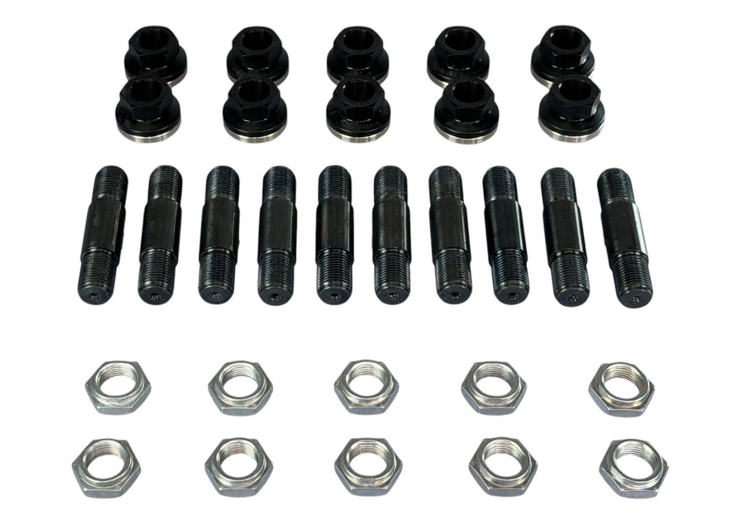 5/8" Wheel Steel Stud Kit w/ Aluminum Lugnuts (1.187" shoulder) 51580a