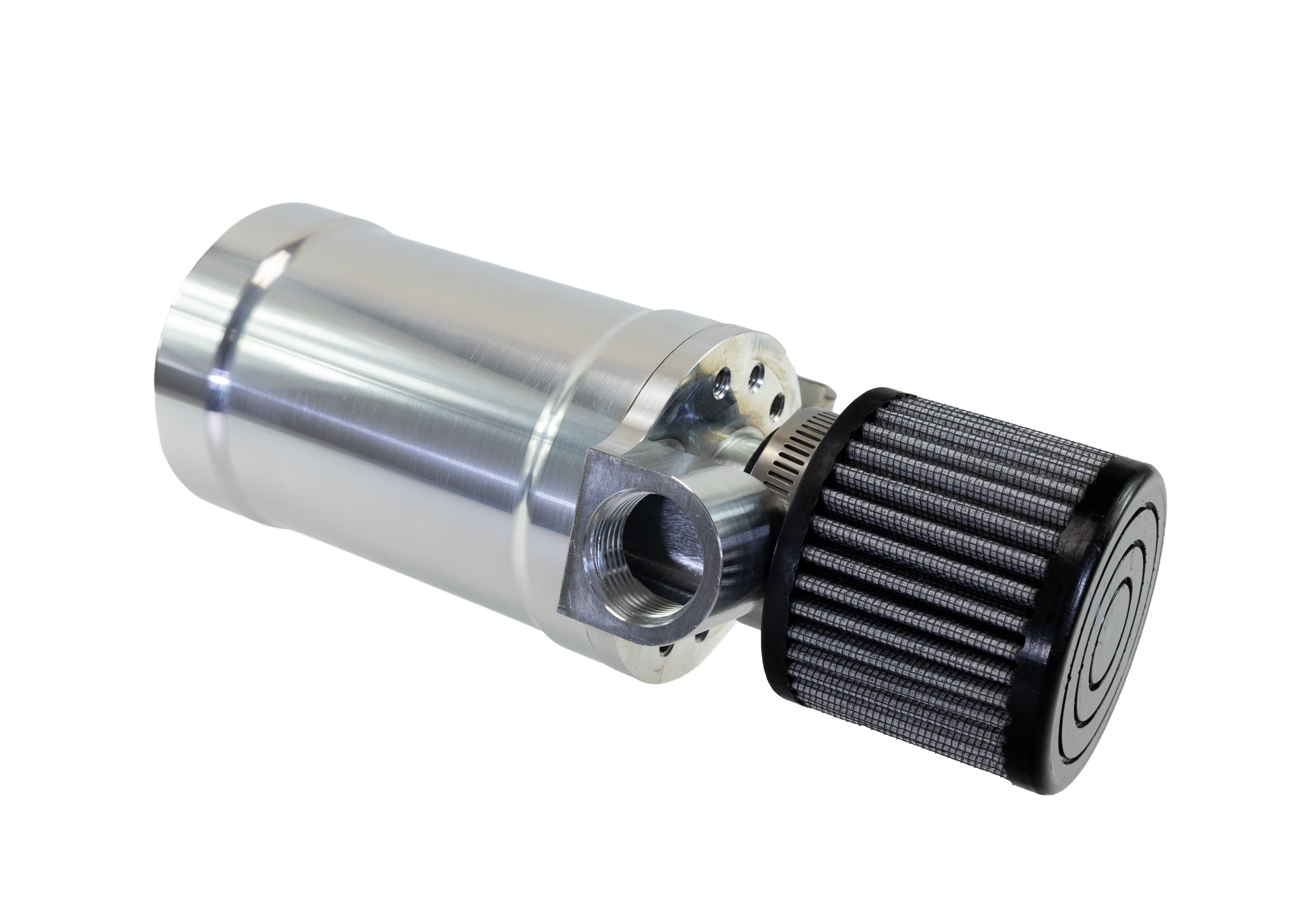 Motion Raceworks Top Loader Billet Oil Catch Can Bare Aluminum ( Single 12 AN Port ) - Motion Raceworks