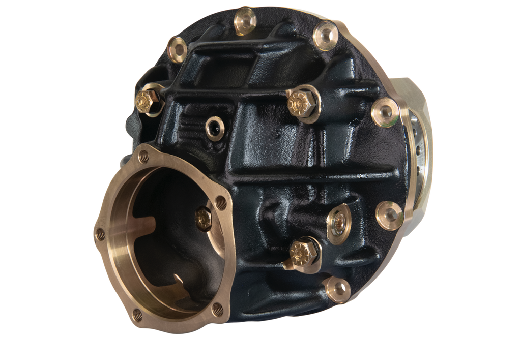 9" Ford Aluminum Thru Bolt Case 3.812" Bearing w/ Alumimum Caps (Black Cerakote)