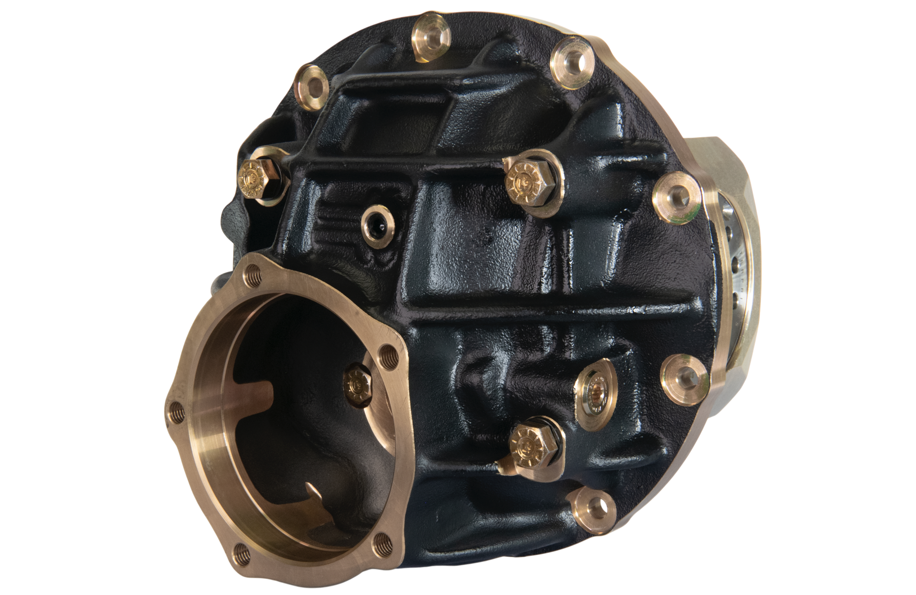 9" Ford Aluminum Thru Bolt Case 3.812" Bearing w/ Alumimum Caps (Black Cerakote)