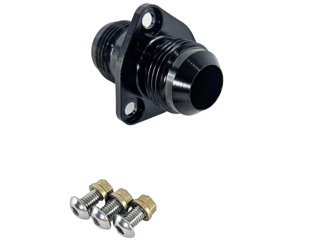 '-12AN Flanged Bolt in Pass Thru Bulkhead Fitting by Fluidworks-Fluidworks-Motion Raceworks
