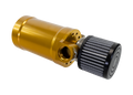 Motion Raceworks Top Loader Billet Oil Catch Can Gold Anodized ( Single 12 AN Port ) - Motion Raceworks