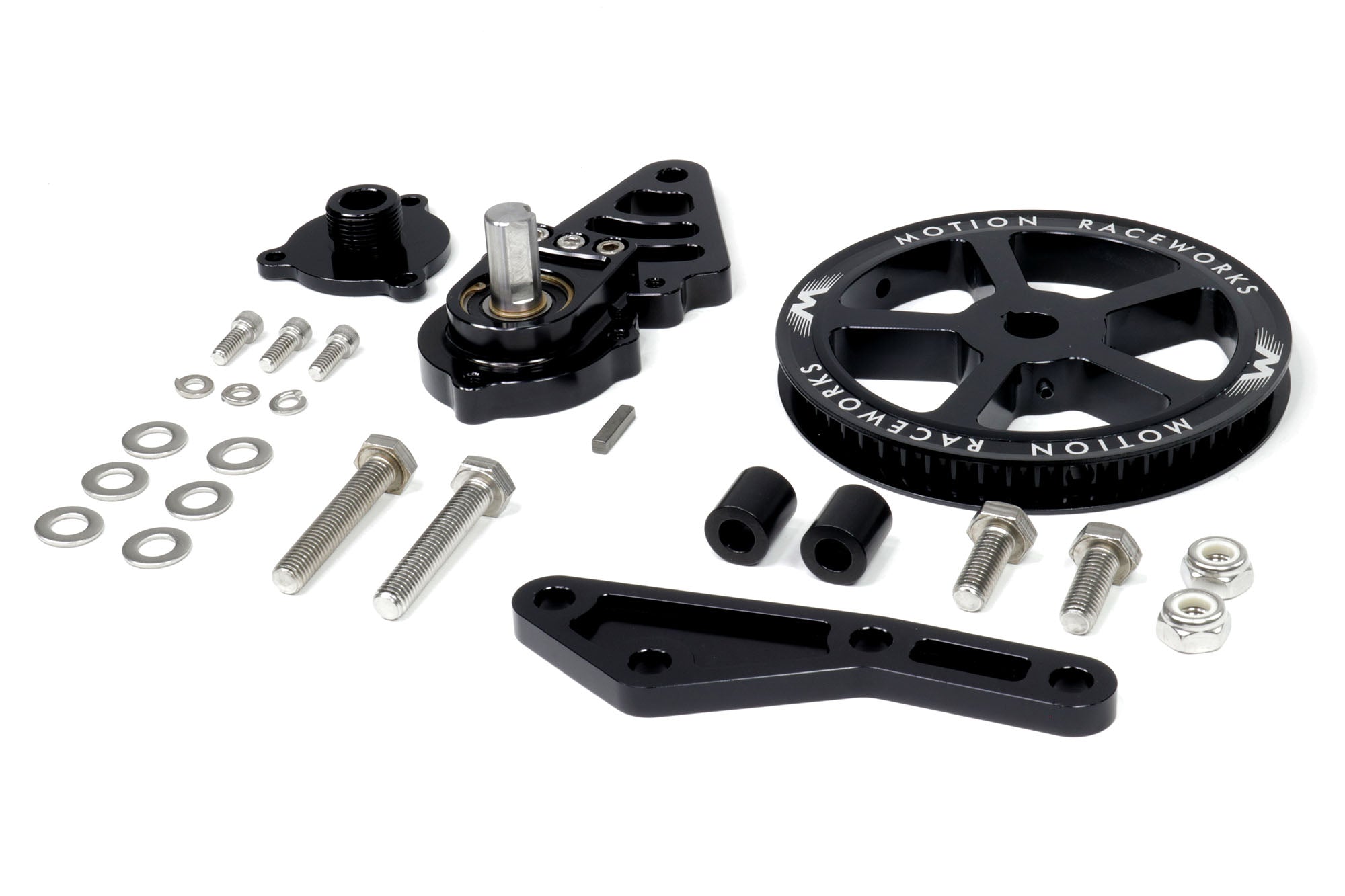 Motion Raceworks Driver Side LS Mechanical Cable Drive Fuel Pump Bracket Corvette Spacing-Motion Raceworks-Motion Raceworks