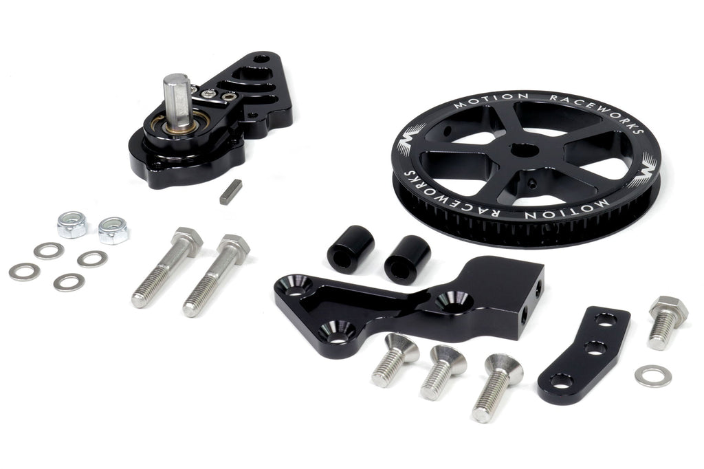 Motion Raceworks Passenger Side Belt Drive LS Mechanical Fuel Pump Bracket Corvette Spacing-Motion Raceworks-Motion Raceworks