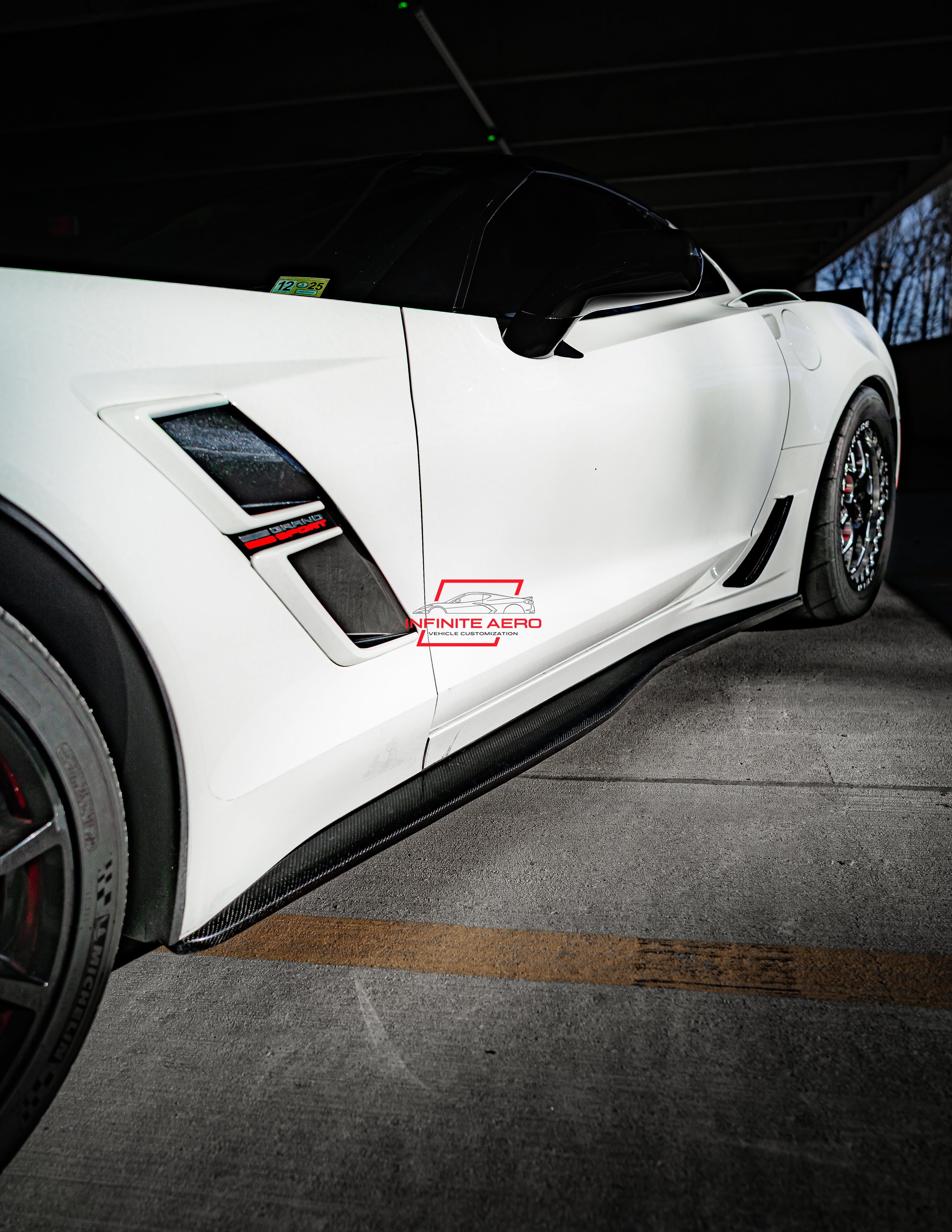 CORVETTE 14-19 Z06 CARBON FIBER SIDE SKIRTS FOR STINGRAY/Z51/GS/Z06