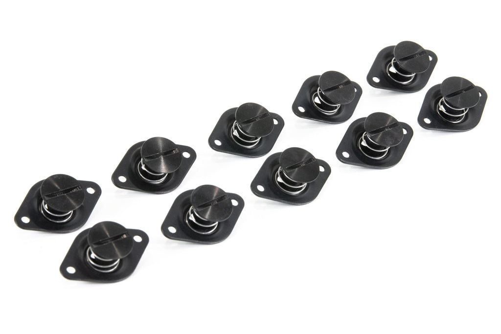 Motion Raceworks 1982-93 S10/Sonoma/Blazer Dzus Hood Rails (38.75") (Black Anodized)-Motion Raceworks-Motion Raceworks