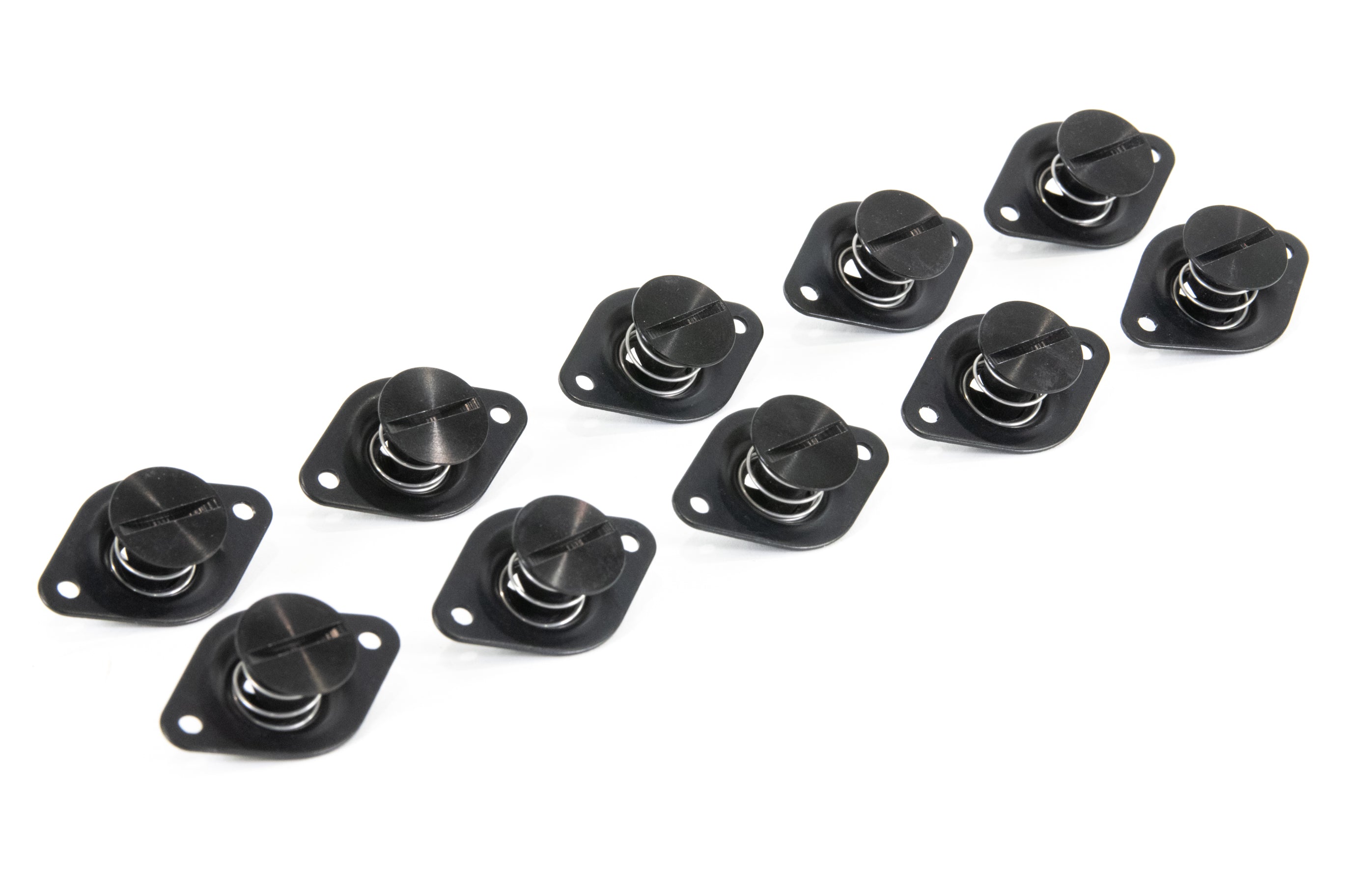 Motion Raceworks 1982-93 S10/Sonoma/Blazer Dzus Hood Rails (38.75") (Black Anodized)-Motion Raceworks-Motion Raceworks