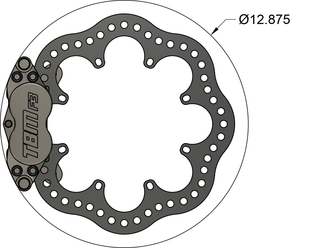 2020-24 A90/91 Toyota Supra Rear Drag Racing Brake Kit - Motion Raceworks