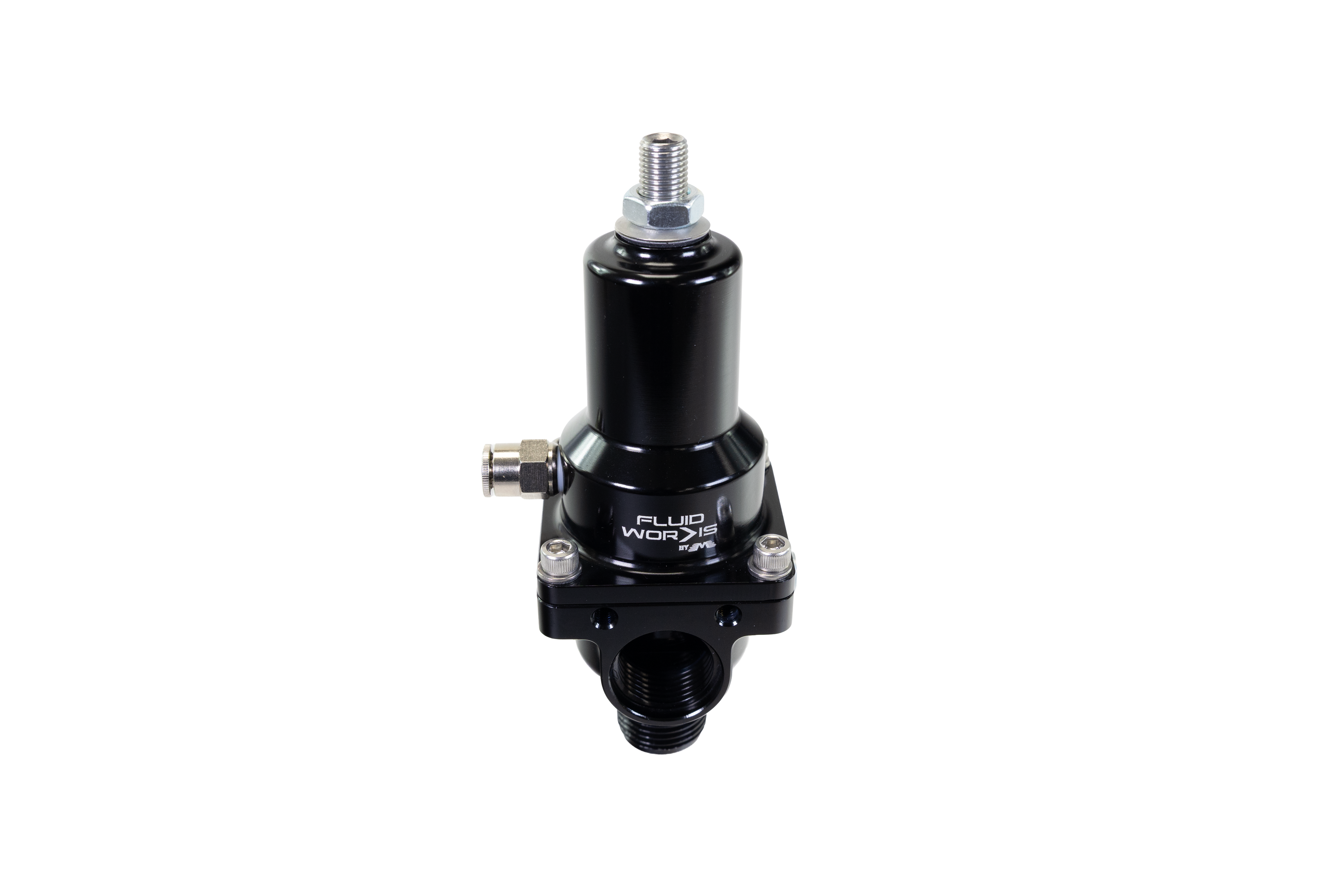 Fluidworks 7-20 gpm Fuel Pressure Regulator 180 Degree - Motion Raceworks