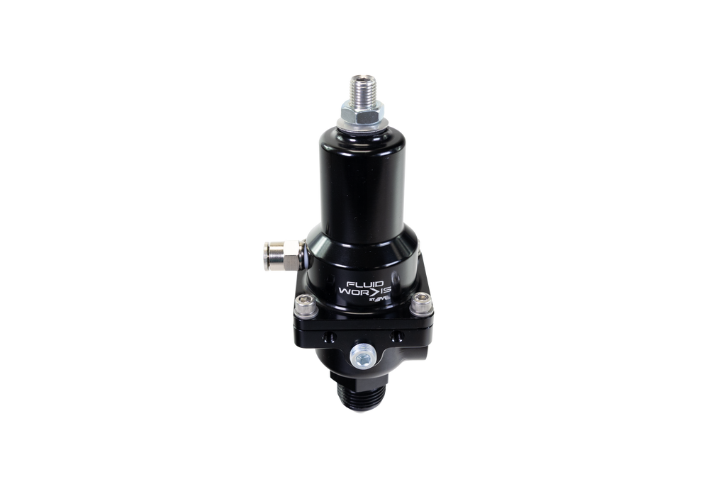 Fluidworks 7-20 gpm Fuel Pressure Regulator 90 Degree - Motion Raceworks