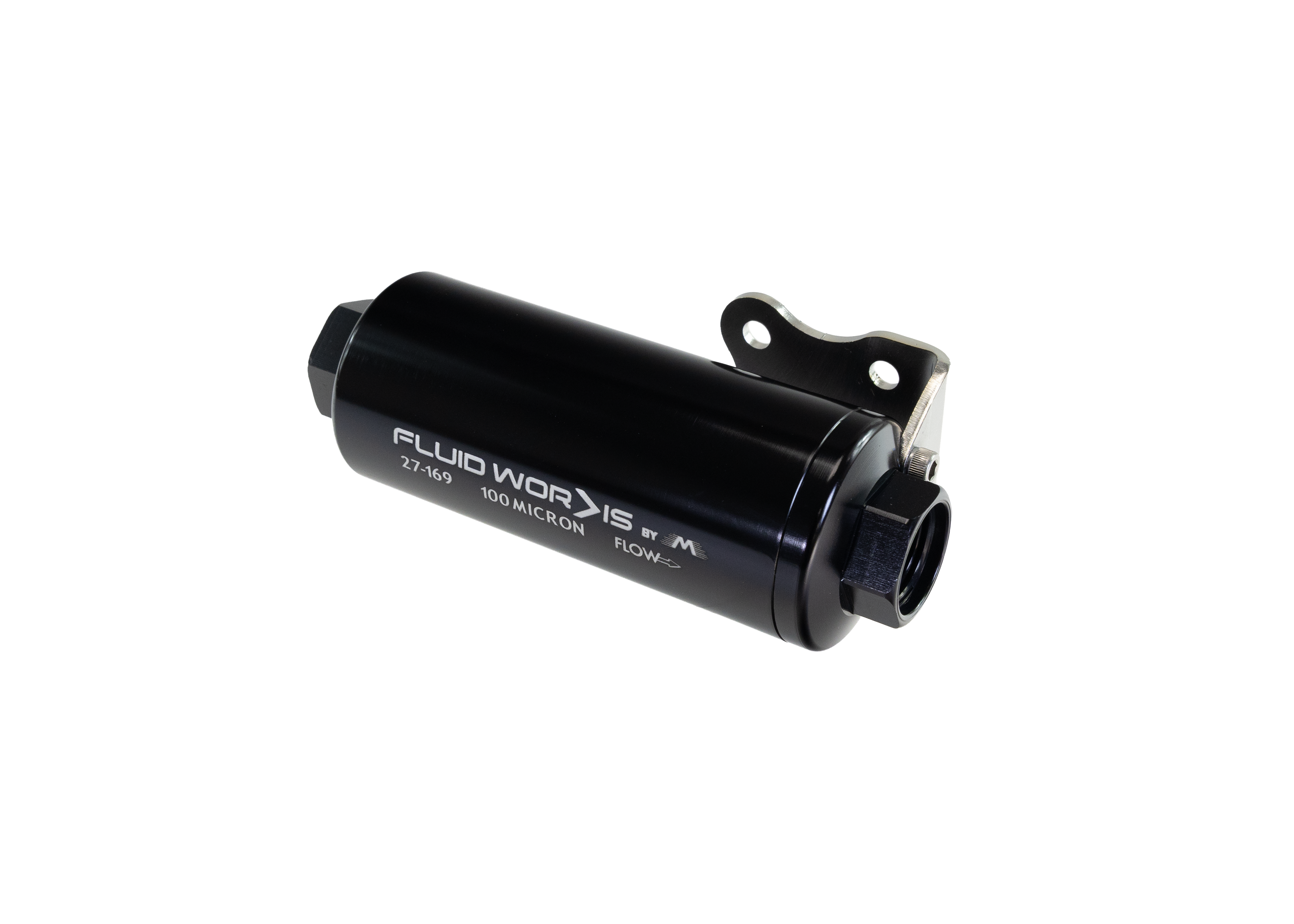 Fluidworks 6GPM Compact 10ORB Pre Fuel Filter w/ Mount (100 Micron) - Motion Raceworks