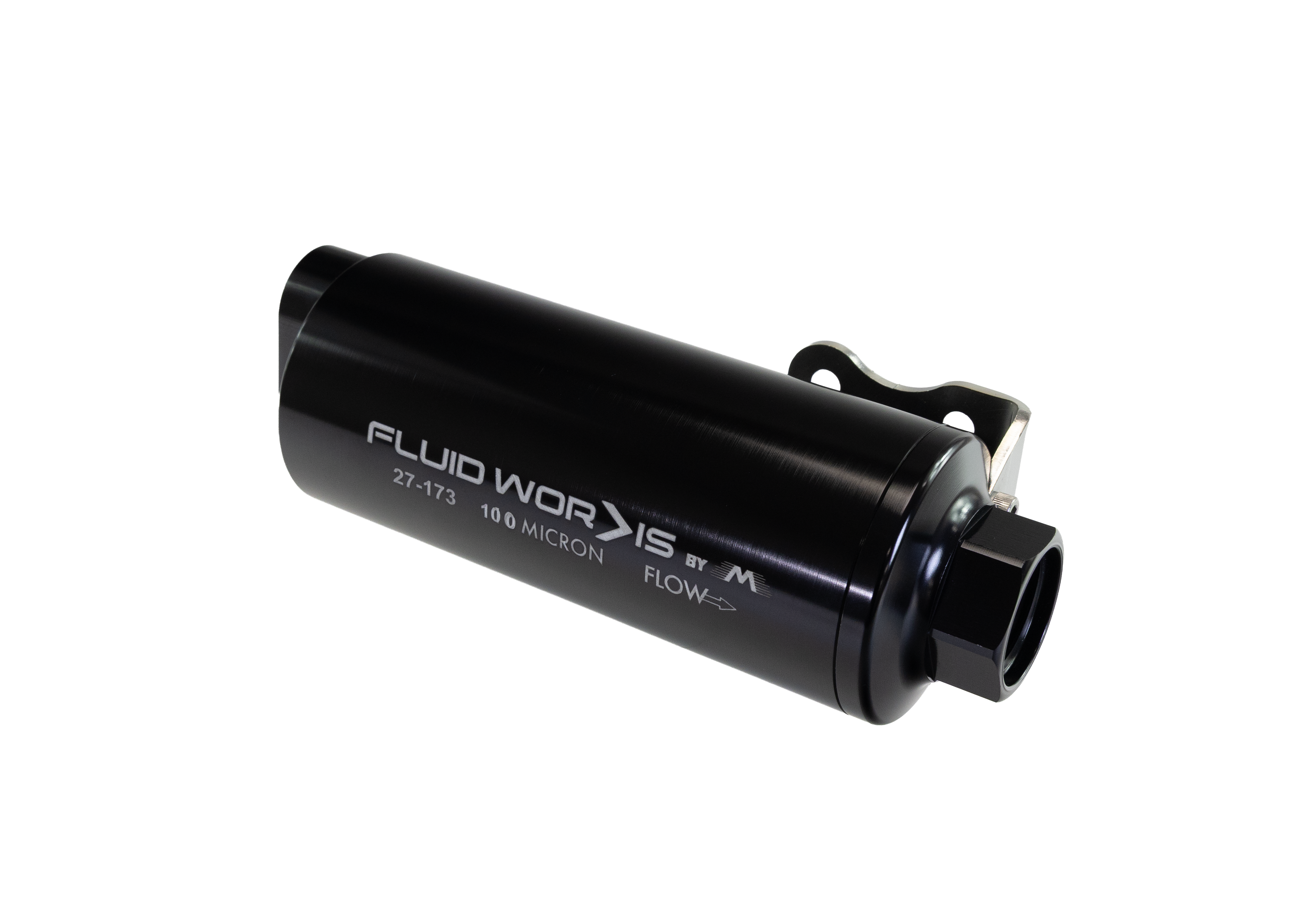 Fluidworks Dual Inlet 12GPM Pre Fuel Filter w/ Mount (100 Micron) 27-173 - Motion Raceworks