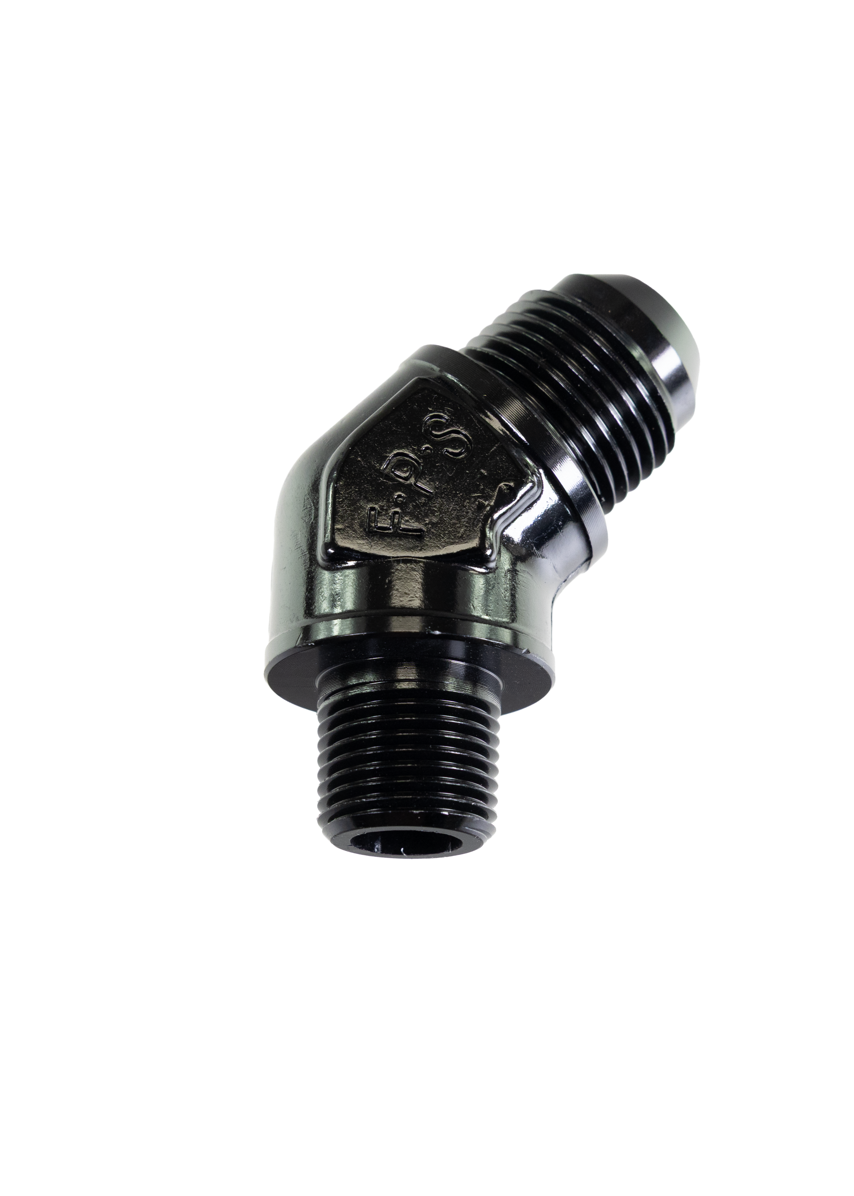Fragola -10 AN x 3/8" NPT 45° Adapter 482311-BL - Motion Raceworks