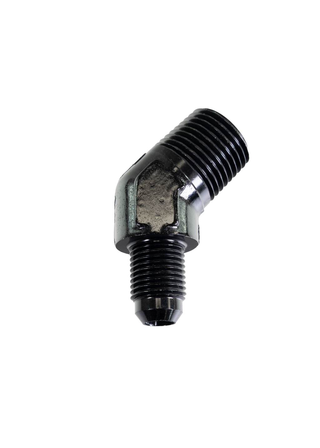 Fragola -6 AN x 1/2" NPT 45° Adapter 482368-BL - Motion Raceworks