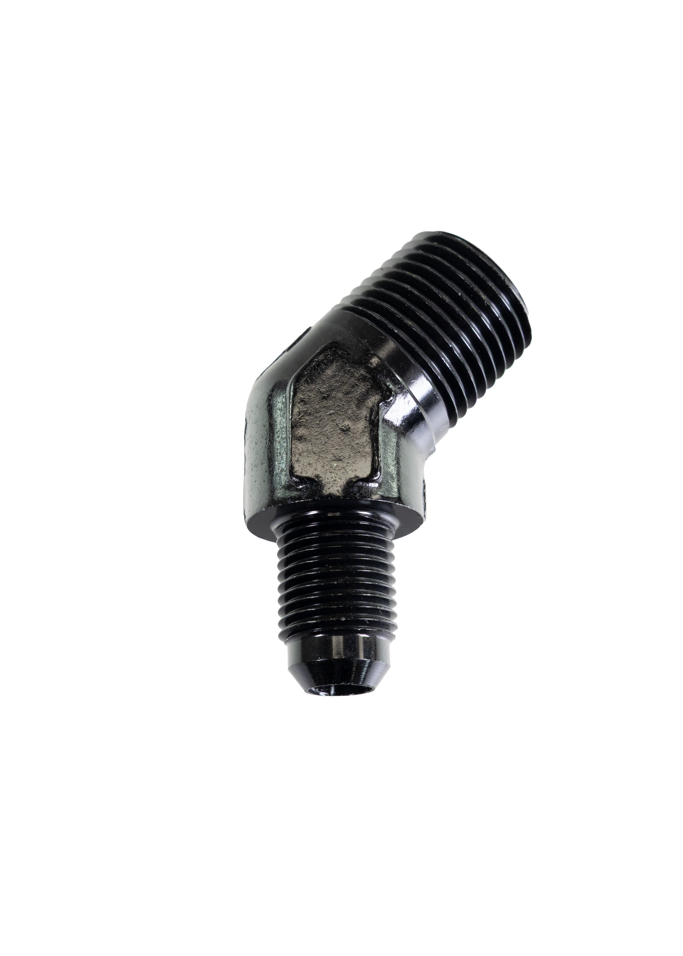 Fragola -6 AN x 1/2" NPT 45° Adapter 482368-BL - Motion Raceworks
