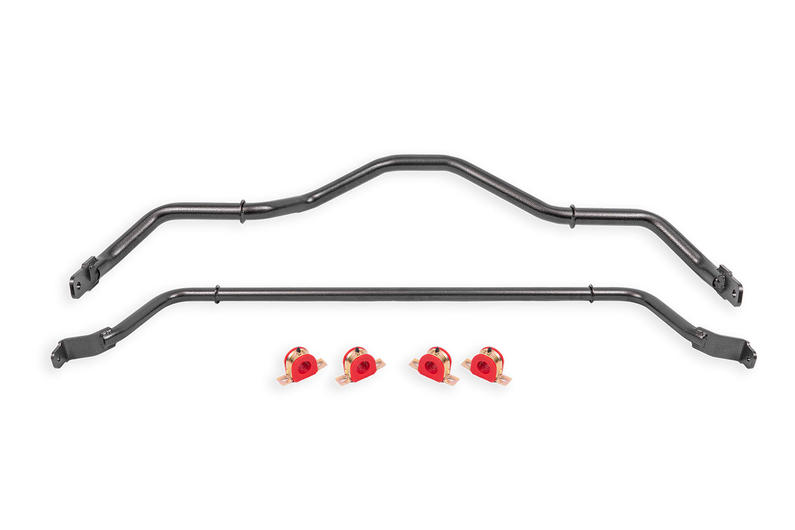 Sway Bar kit with bushings, front and rear, non-adjustable