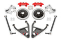 15" Conversion Kit by Carlyle Racing, Solid Rotors, Red Calipers