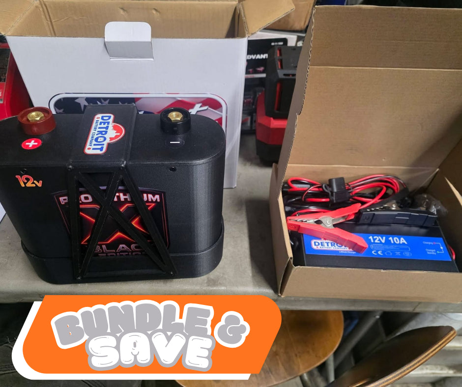 Pro Lithium 12v "X" Black Edition Battery Bundle