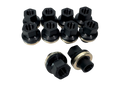 M12x1.5mm Aluminum Bearing Washer Lug Nut .490" shank (Set of 10)