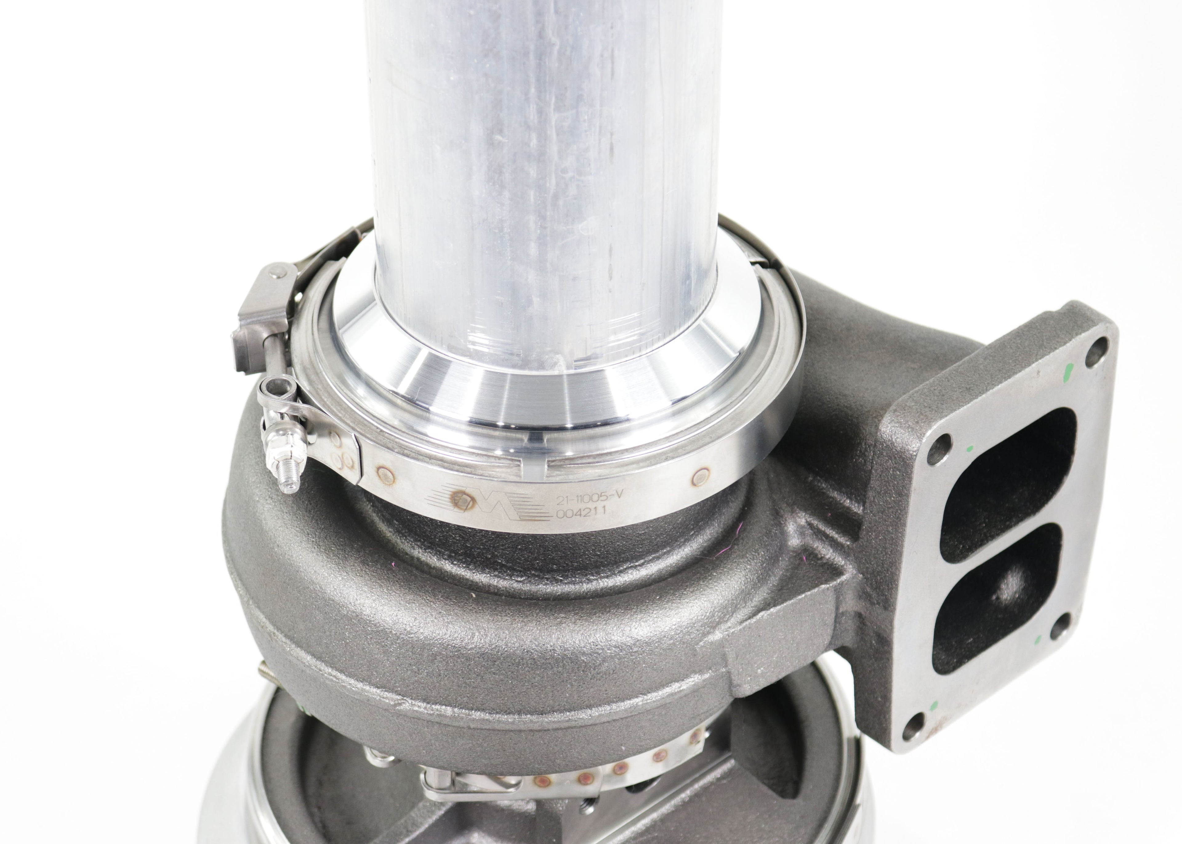 S400 Downpipe Aluminum Flange and V-Band 5" 21-11008 - Motion Raceworks