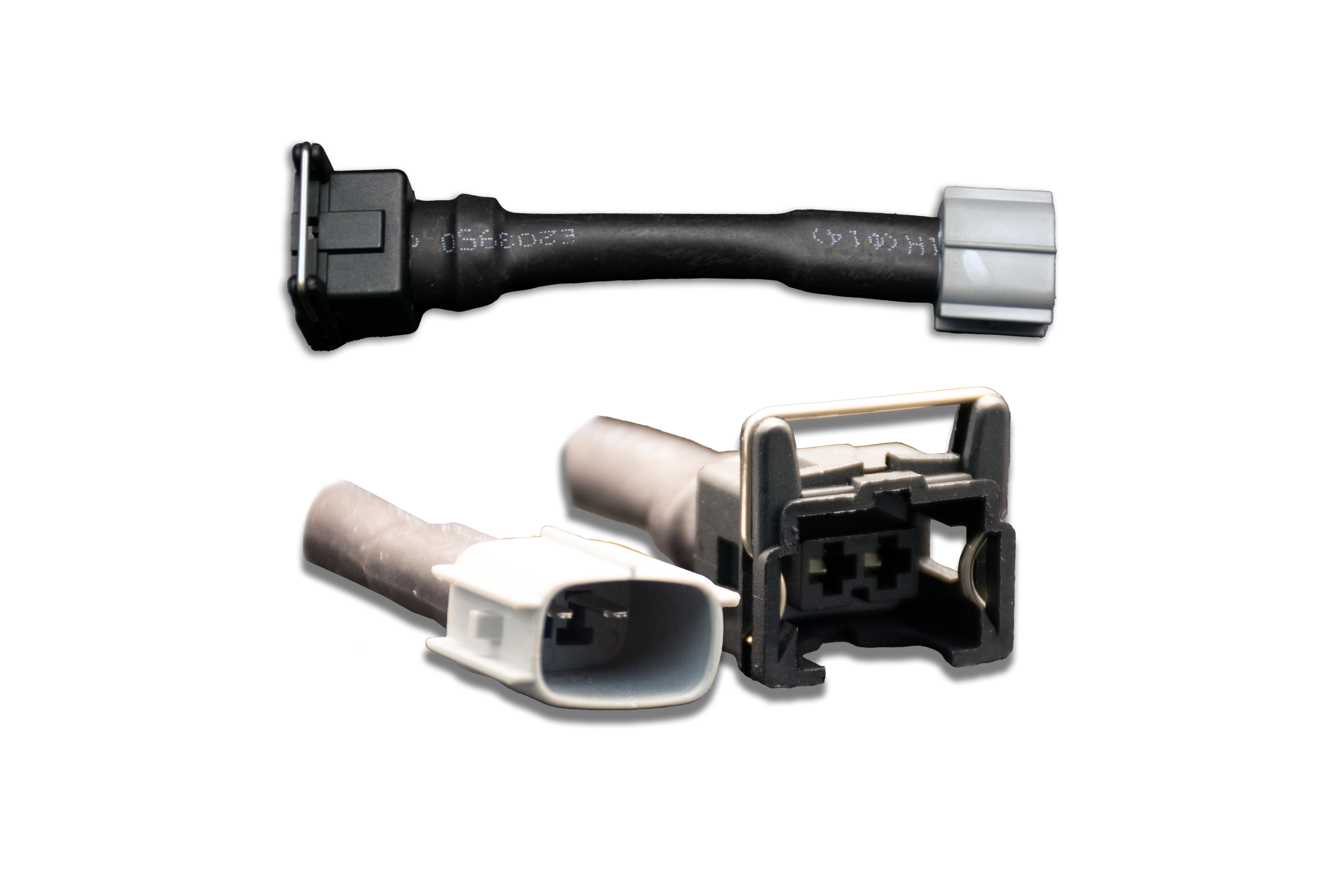 Set of 4 Jetronic/EV1 (female) to Toyota (male) injector plug adaptors (padpjtot4)