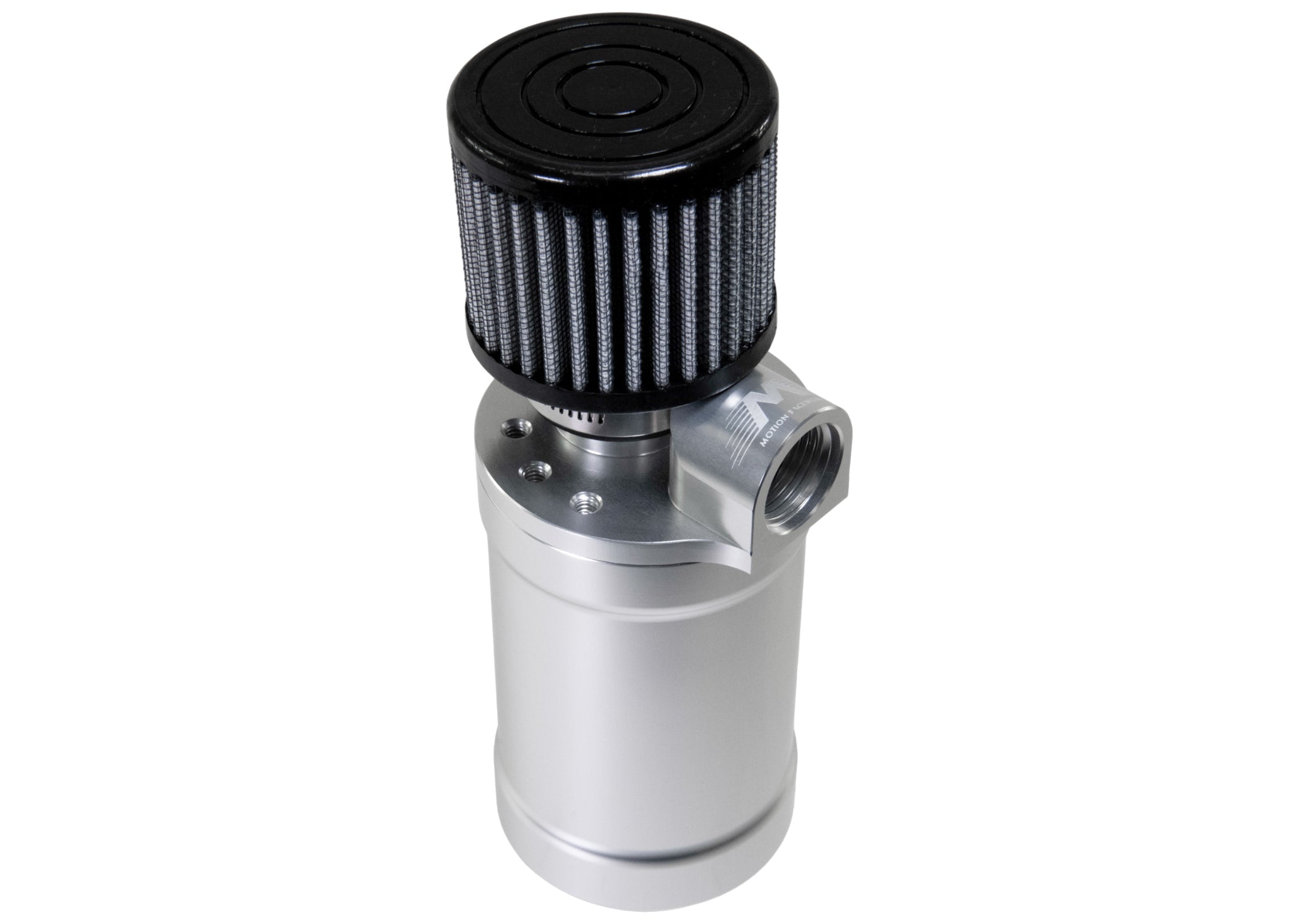 Motion Raceworks Top Loader Billet Oil Catch Can Clear Anodized ( Single 12 AN Port ) - Motion Raceworks