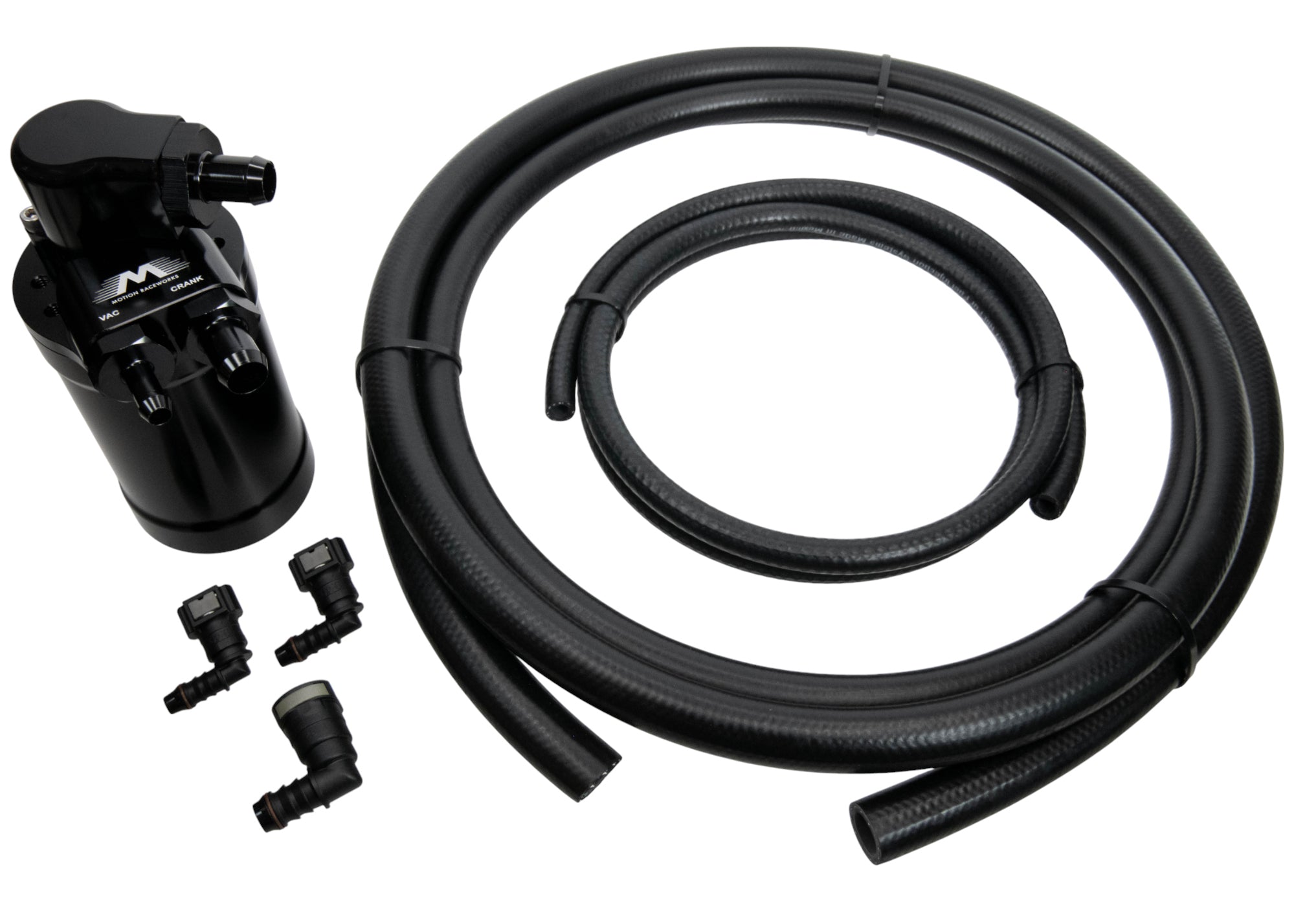 Motion Raceworks 2 Stage Active Billet Catch Can Gen 1/2 Coyote Kit - Motion Raceworks
